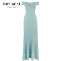 Ruffle Pale Green Straight Style Clothes Knitted Prom Dress Stores